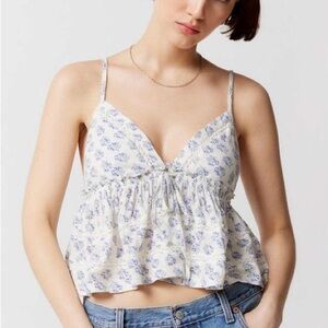 Urban Outfitters Nia Babydoll Top SMALL